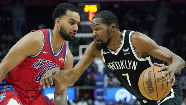  杜兰特末节独揽十四分太阳逆转篮网止连败  